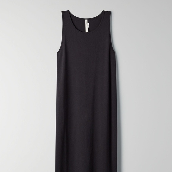 Aritzia Babaton Evelina Midi Dress | Clay Mask | Size M | Ribbed Minimal | NWT - Picture 3 of 6